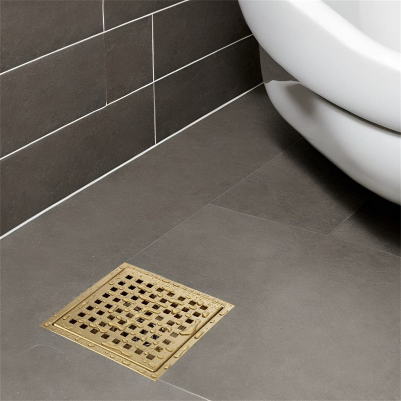 6'' W Grid, Brushed Gold