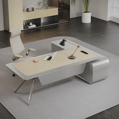 102.36"Luxury and premium L-shaped executive desk