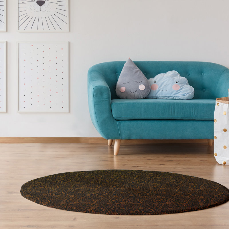 Tapis de la zone brune lines, Rectangle 4 pi x 6 pi