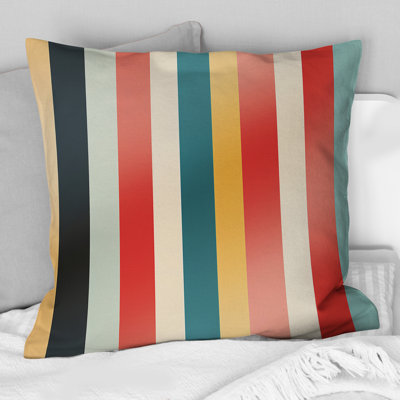 Motif de rayures pastel Midcentury
