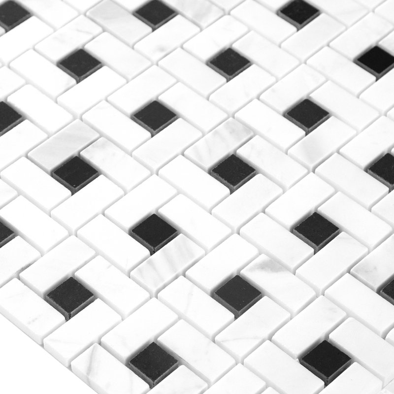 Carreau de marbre et de mosaïque en marbre poli