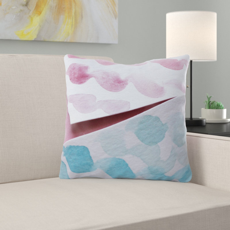 Housse de coussin d'extérieur carré Riegel Art, Microsuède, Intérieur