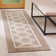 Kentshire Hand Woven Wool/Cotton Geometric Rug in Beige