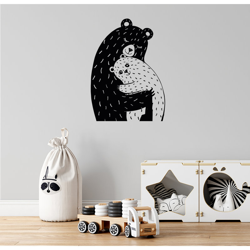 Animals Wall Decal, Black, 21" H x 15" W