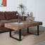 Table basse rustique en bois industriel, table basse en bois 47,2 x 23,5 po x 18 po, table fabriquée à la main