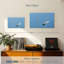 Plume blanche sur fond bleu Kerner-108089984