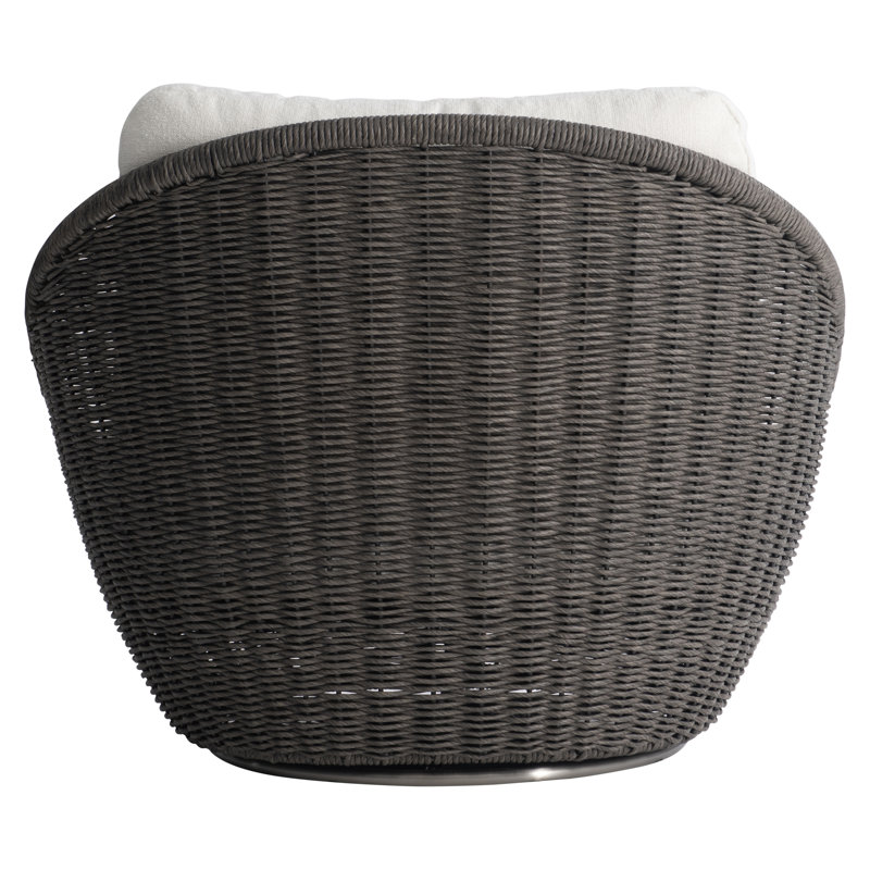 Santa Monica Outdoor Swivel Papasan Chair