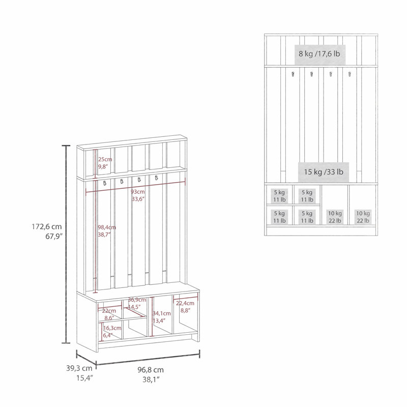 Arbre d'entrée polyvalent avec rangement abondant et design élégant pour les entrées