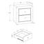 Table de chevet polyvalente en velours gris pour différents décors 15,89 pouces avec rangement pratique