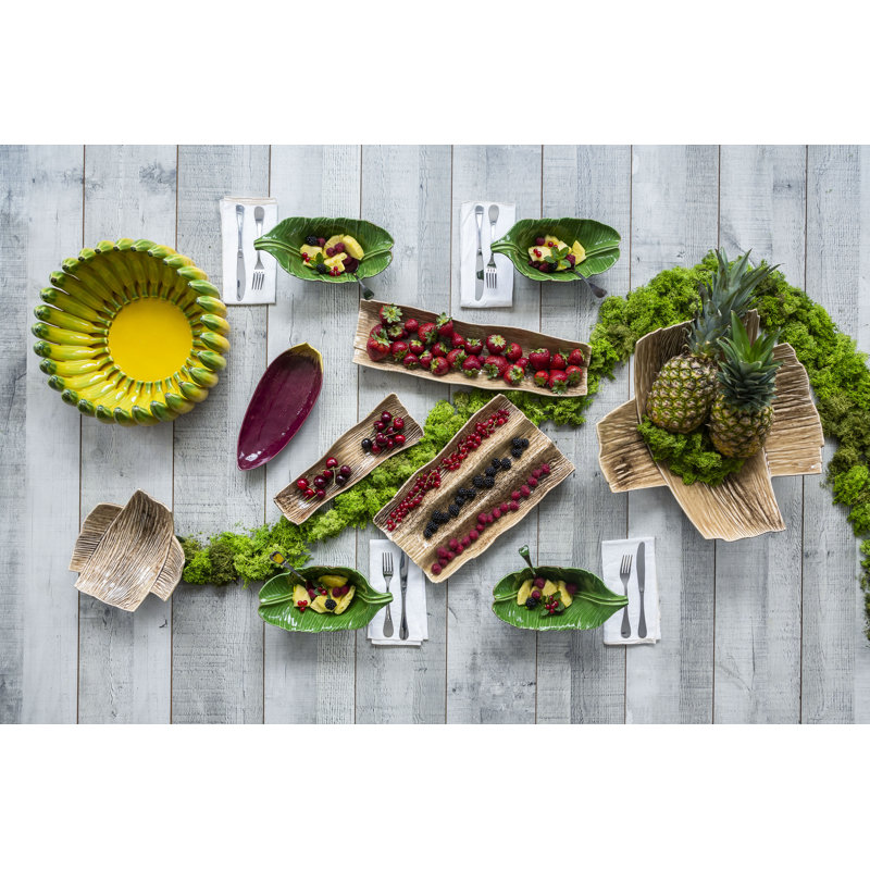 Banana Madeira Earthenware and Ceramic Platter