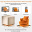 Fauteuil demi-tonneau pivotant