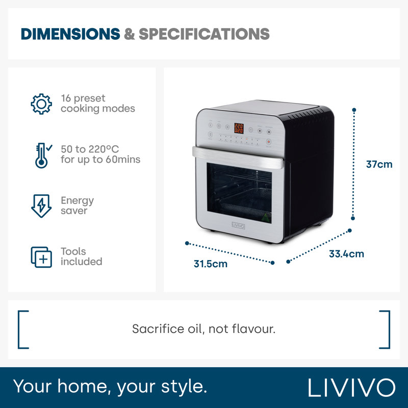 LIVIVO 12L Air Fryer Oven