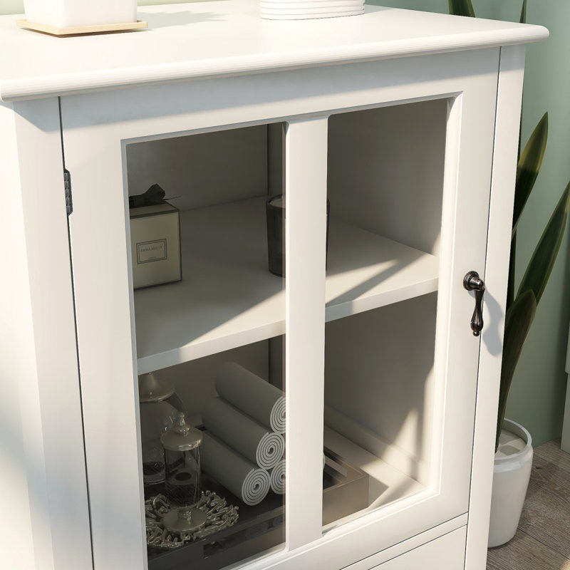 Buffet avec portes vitrées en porcelaine