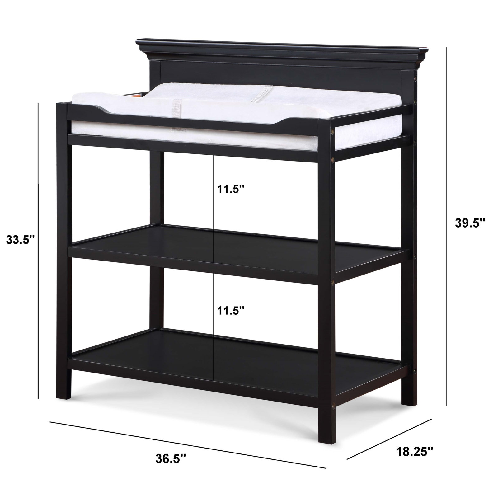 Macy Changing Table, Black