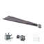 Blumfeldt 1.4cm W Grey Cover Retractable Side Awning