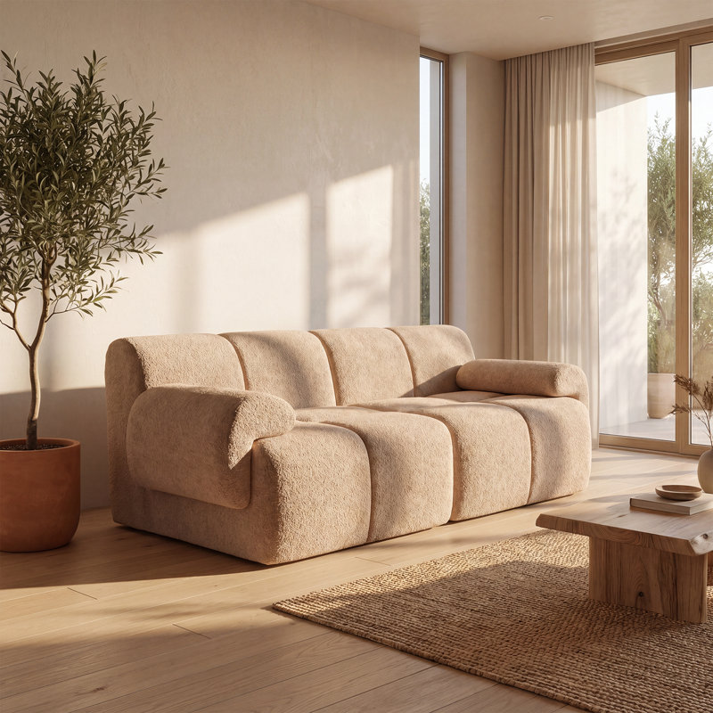 Canapé modulaire modulaire, canapé Cloud, Brown