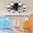 21.7 Inch Ceiling Fan Light - Windmill-Shaped Flush Mount Ceiling Fan With Light With Remote Control And Timer-1676036204