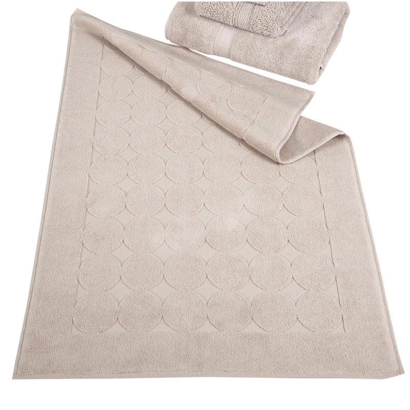 Karila Cotton Bath Rug, Beige
