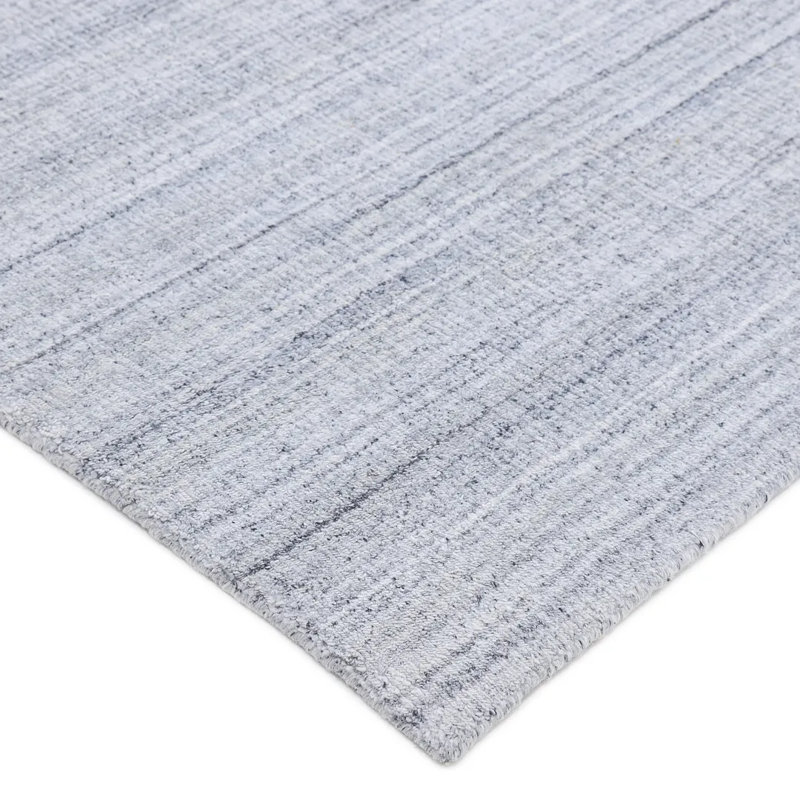 Chrisha Abstract Area Rug in Gray/White, Rectangle 5' x 8'
