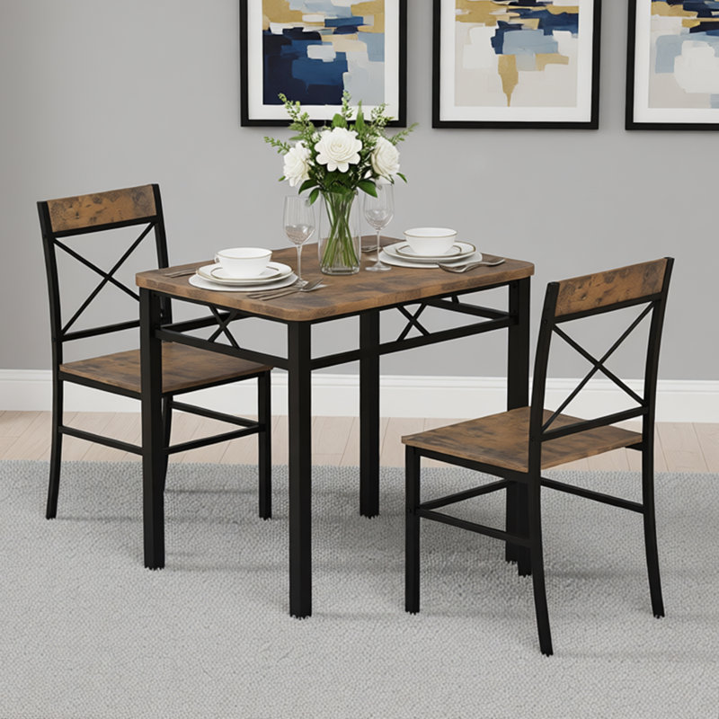 Dining Table and 2 Chairs Set