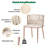  18'' H Velvet Upholstered Metal Side Chair-891966047