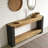 Farmhouse Wood Console Table Sofa Table Behind Couch