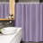 Striped Shower Curtain with Hooks Included-865294935