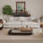 62.99''Modern Solid Wood Coffee Table – Multi-Tier Walnut Design, Mid-Century Style,Full Assembly