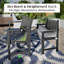 Banc de parc extérieur Hdpe avec porte-gobelet dissimulé-566782207