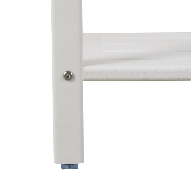 Tabouret de douche en PEHD, Blanc