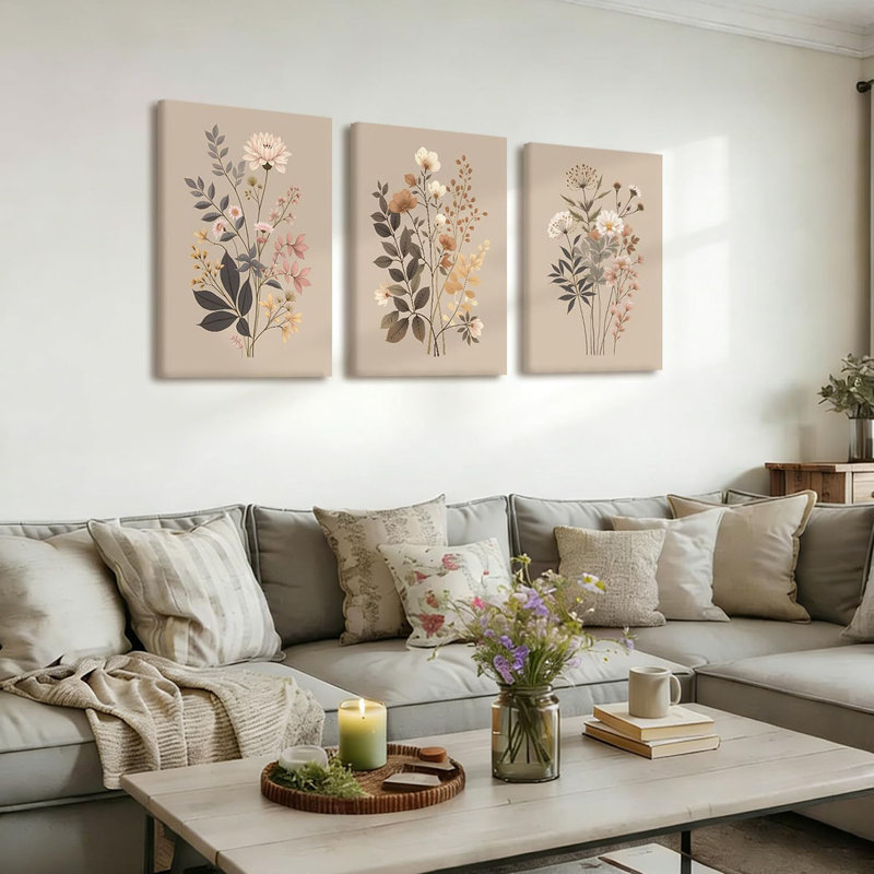 3 Piece Wrapped Canvas Wall Art