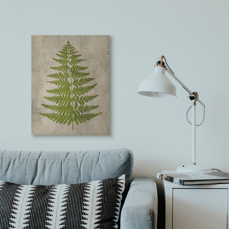 « plante green parchemin », impression, Toile tendue, H 24 po x l 30 po x P 1,5 po