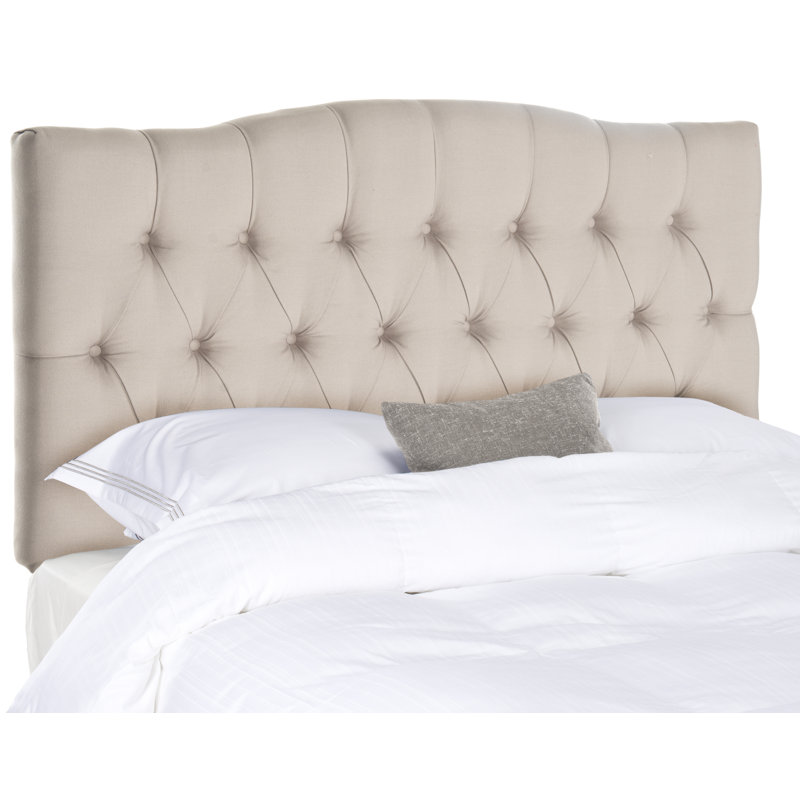 Nicastro Upholstered Panel Headboard, Full, Linen Taupe