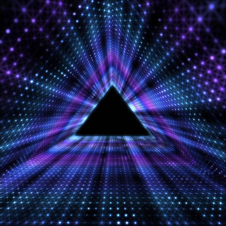 Glowing Triangle Tunnel