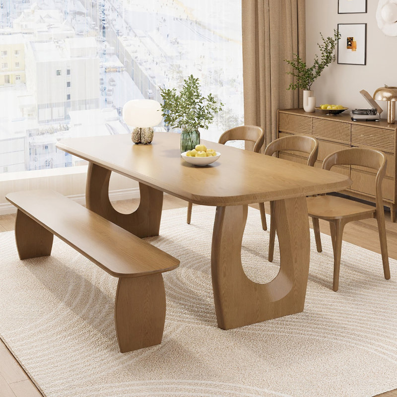 Table de salle à manger Burlywood, H 29,53 po x L 70,87 po x l 31,50 po