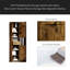 Armoire de rangement de 69 po de hauteur avec 2 portes de grange et 1 tiroir, unité de rangement étroite, tablettes réglables, armoire de plancher pour la salle de bain, le salon, le vestibule, la cuisine-1408939738