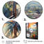 Los Angeles Window View 1 - Art mural de fenêtre floral-542704866-542704867