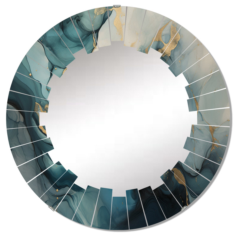 Ogorman - Miroir mural moderne rond, 32 po x 32 po