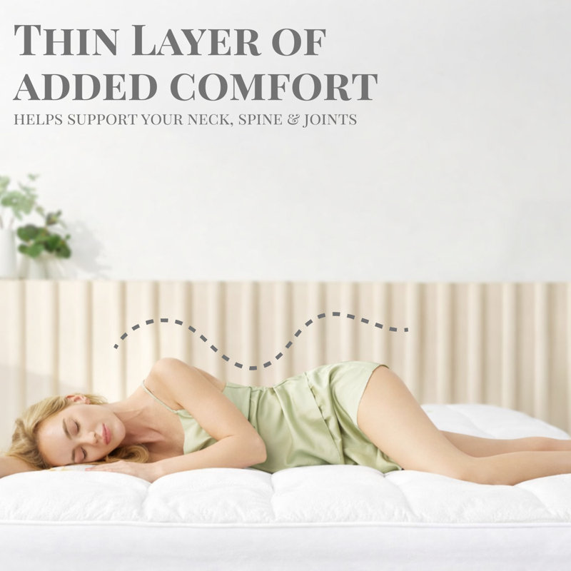 Cooling Mattress Pad, 100% Cotton, 18" Deep Pockets, , Twin