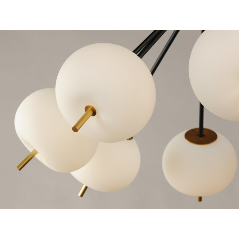 Sahrish 6 - Light Dimmable LED Sputnik Modern Linear Chandelier