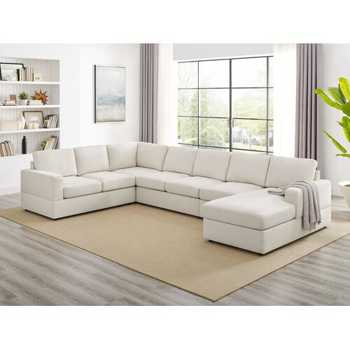 Greyleigh™ Jarrow 5 - Piece Upholstered Sectional & Reviews | Wayfair