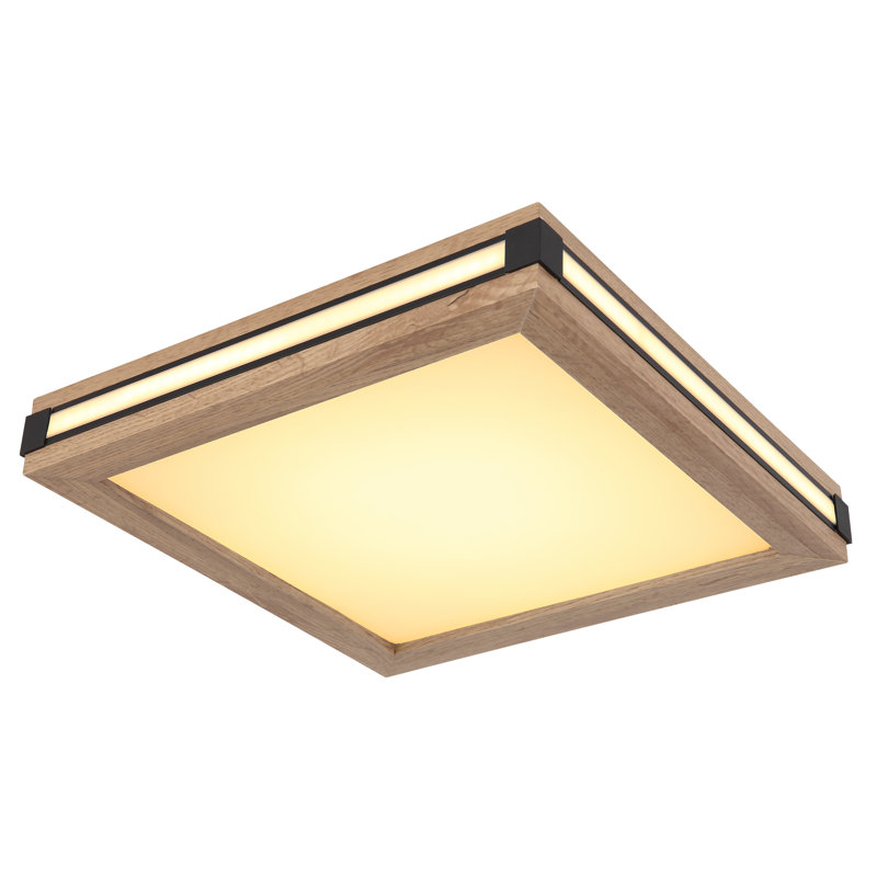 Manufactured Wood LED Flush Mount
