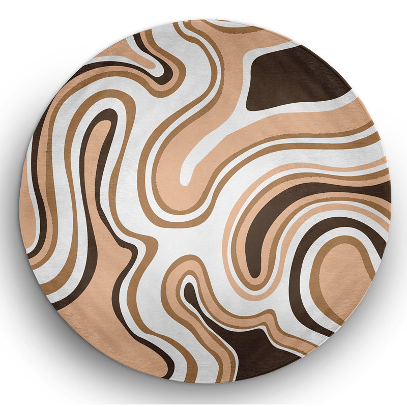 Chenille Indoor / Outdoor Rug, Round 5'