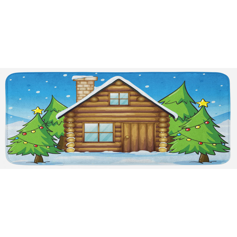 Tapis de cuisine log cabane