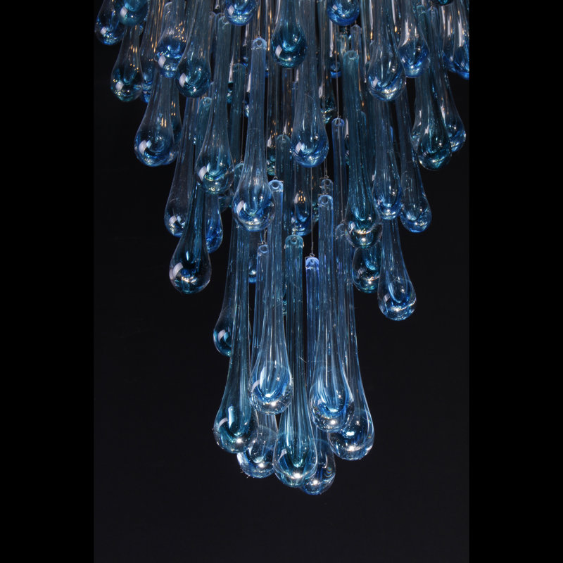 Stancil 25 - Light LED Tiered Chandelier
