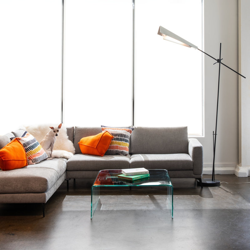 Vertex Floor Lamp, Vintage Platinum, Bronze