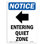 Entering Quiet Zone Sign with Symbol