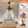 20" Farmhouse Caged Ceiling Fan With Light Kit Reversible Wooden Ceiling Fan With Lights And Remote Control