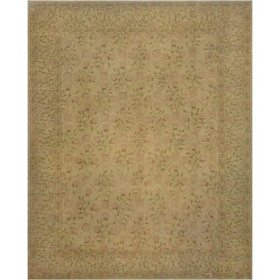 Wool Floral Indoor Rug