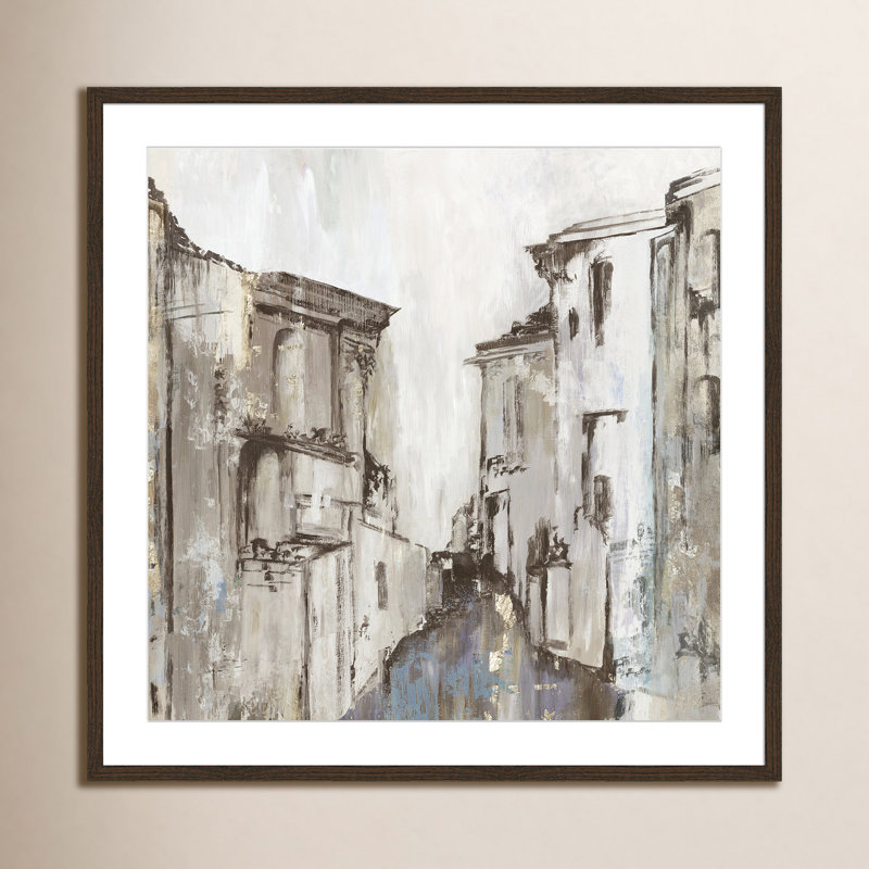 Gothika by Allison Pearce - Picture Frame Painting, 17" H x 17" W, Walnut Wood Grain